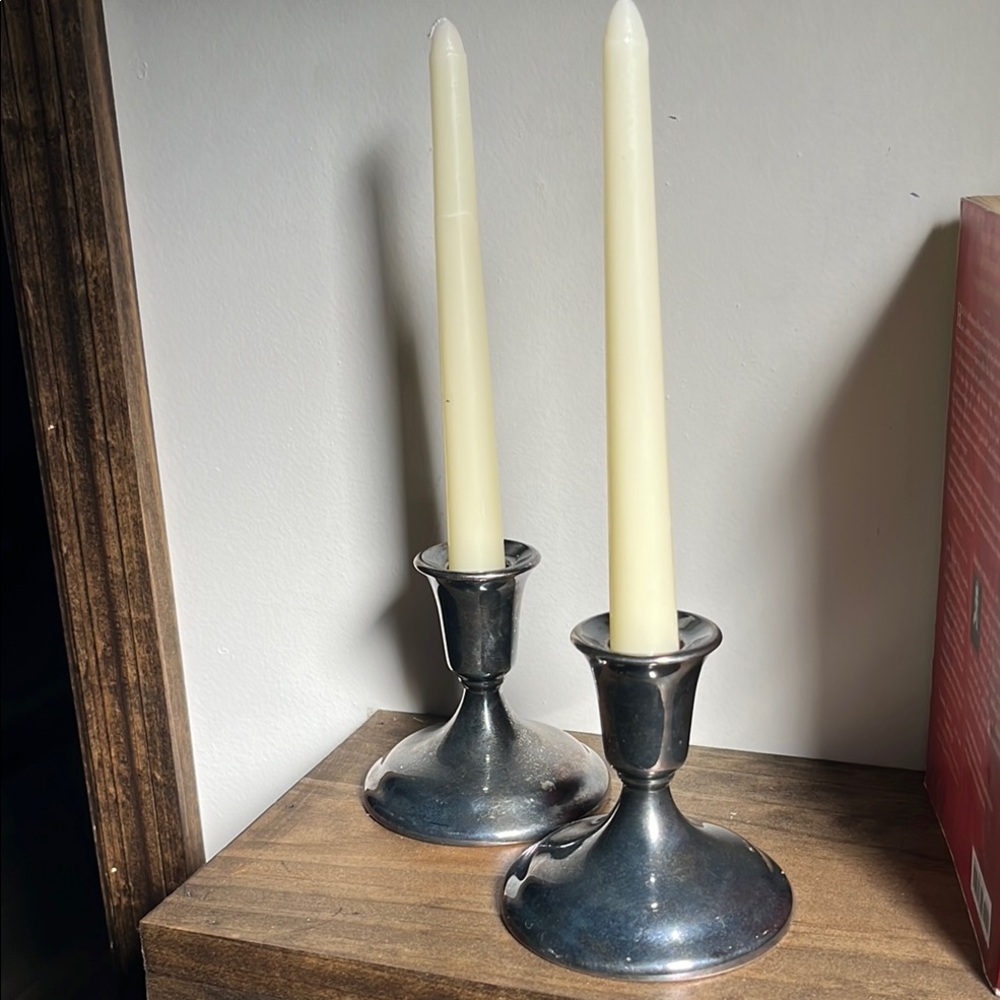 Silver Candle Holders